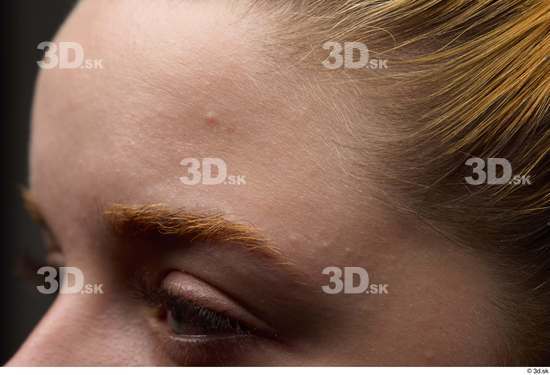 Face Woman White Chubby Face Skin Textures