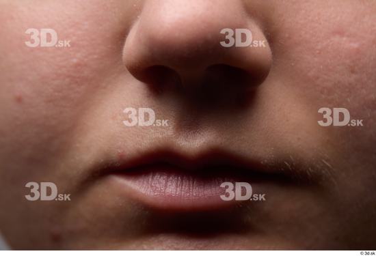 Face Woman White Chubby Face Skin Textures