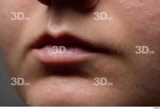 Face Woman White Chubby Face Skin Textures