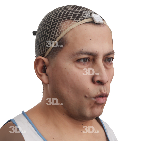 Head Man 3D Phonemes And Emotions Hispanic