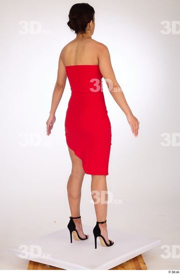 Whole Body Woman Casual Dress Slim Studio photo references