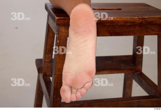 Foot Woman Nude Slim Studio photo references