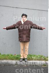 Whole Body Man T poses Casual Average Street photo references