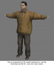 Whole Body Man Asian Casual Average 3D Models