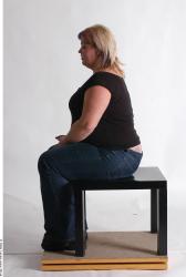 Whole Body Woman Artistic poses White Casual Overweight