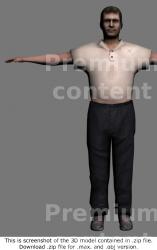 3D Model White Man