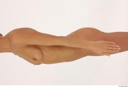 Arm Whole Body Woman Nude Slim Studio photo references