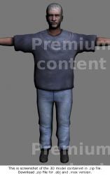 3D Model White Man