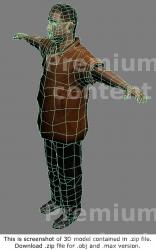 Whole Body Man Asian Casual 3D Models