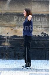 Whole Body Woman Casual Jewel Slim Average Street photo references