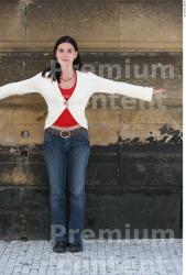 Whole Body Woman White Casual Slim