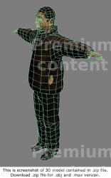 Whole Body Man Asian Casual 3D Models