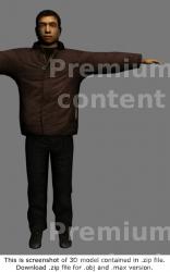 Whole Body Man Asian Casual 3D Models