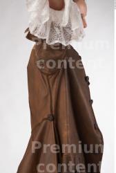 Whole Body Woman White Historical Slim Costume photo references