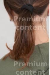 Hair Woman White Casual Slim