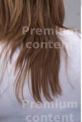 Hair Woman White Casual Slim