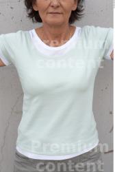 Upper Body Woman White Casual Average