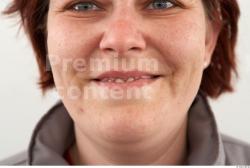 Mouth Woman White Casual Chubby