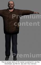 3D Model White Man