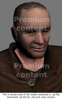 3D Model White Man #