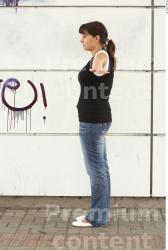 Whole Body Woman T poses White Casual Average