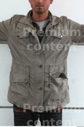 Upper Body Man Casual Jacket Average Street photo references