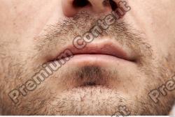 Mouth Man White Athletic Bearded