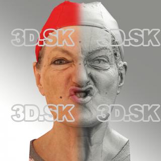 Raw 3D head scan of SCH phoneme - Drahomira