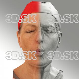 Raw 3D head scan of U phoneme - Drahomira