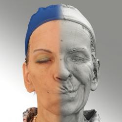 Raw 3D head scan of emotions and phonemes - Alena