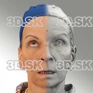 3D head scan of looking up emotion - Alena