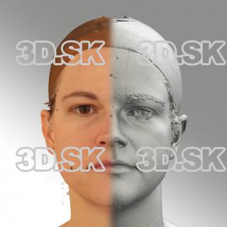 3D head scan of neutral relaxed emotion - Mariana