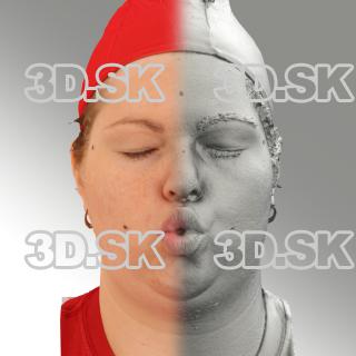 3D head scan of O phoneme - Misa