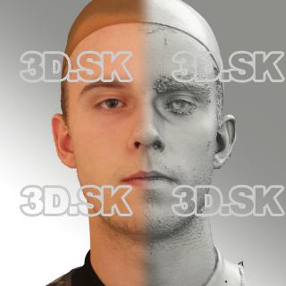 3D head scan of neutral emotion - Jirka