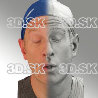 3D head scan of O phoneme - Marcel