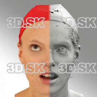 3D head scan of looking up emotion - Dana