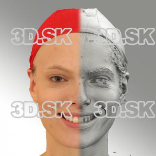 3D head scan of smiling emotion - Dana