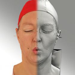 Head Phonemes Woman White Average 3D Scans