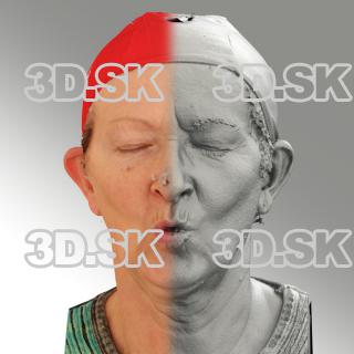 3D head scan of O phoneme - Maria