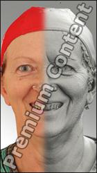 3D head scan of emotions and phonemes - Marie