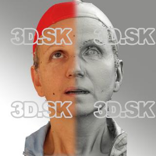 3D head scan of looking up emotion - Renata