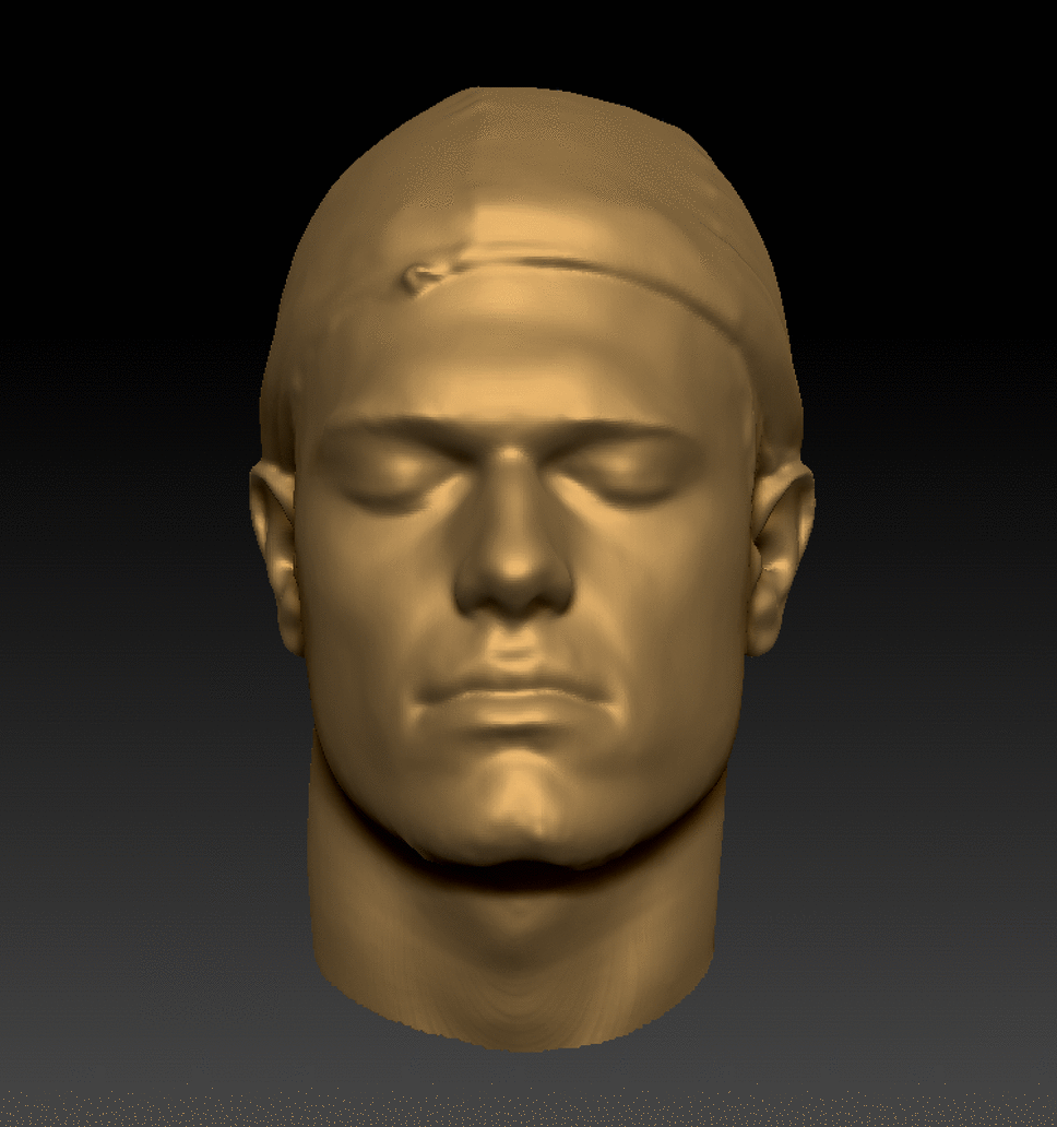 Head Man White Muscular 3D Models