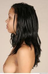 Hair Woman Black Slim