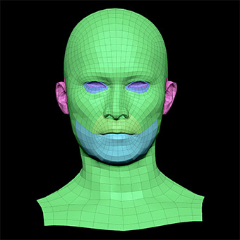 Head Man Asian 3D Retopologised Heads