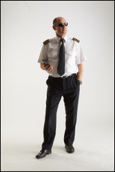  Jake Perry Pilot in Summer Uniform Pose 3 