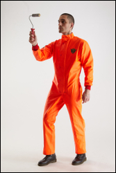  Shawn Jacobs Painter in Orange Pose 2 