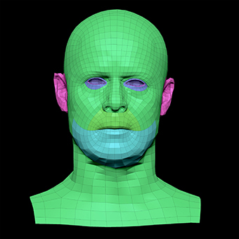 3D Retopologised Heads