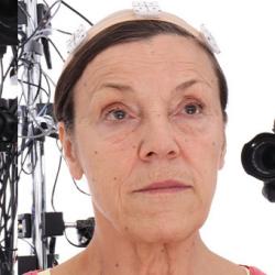 Retopologized 3D Head scan of Sophia Wilson Source Images