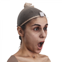 Head Woman 3D Phonemes And Emotions Arab