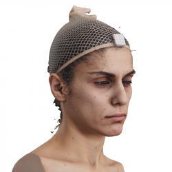 Head Woman 3D Phonemes And Emotions Arab